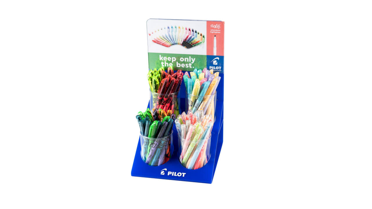 Markeerstift PILOT friXion light assorti display à 96 stuks