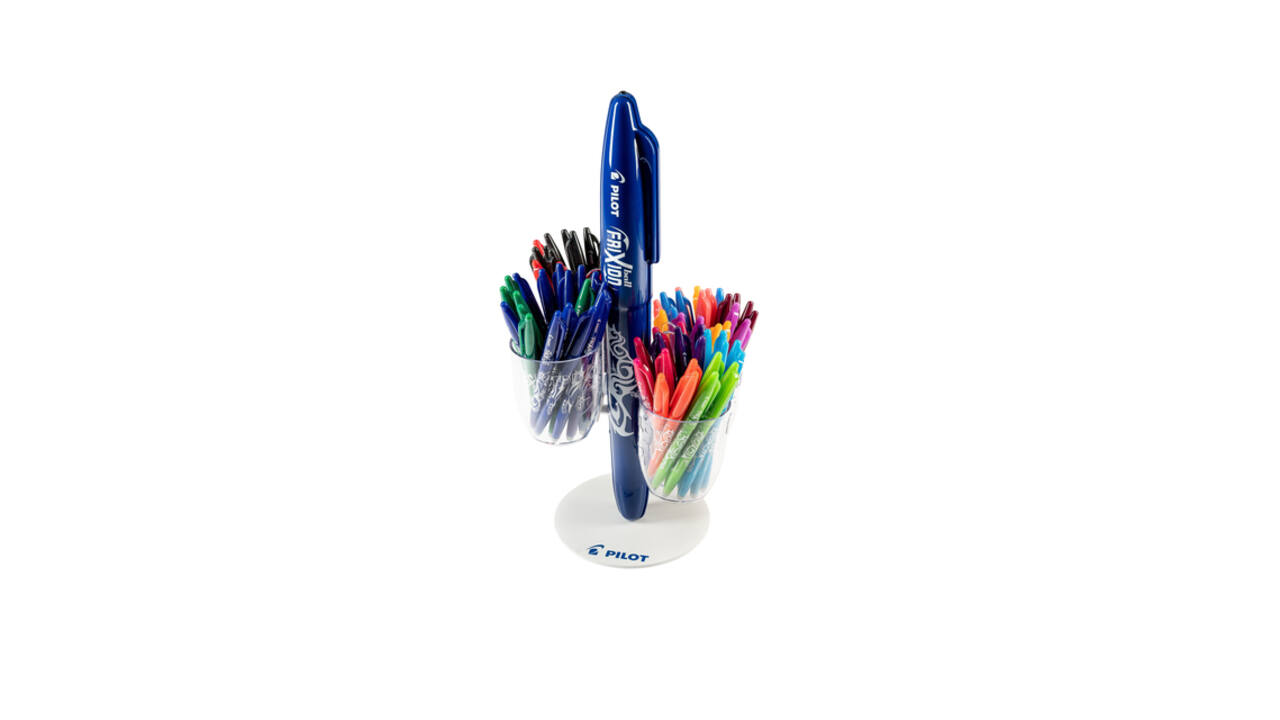 Rollerpen PILOT friXion medium assorti display à 96 stuks
