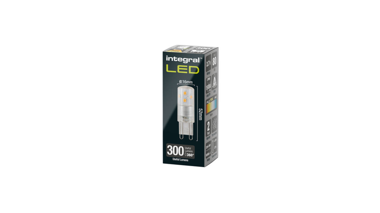 Ledlamp Integral G9 2700K warm wit 2.7W 300lumen