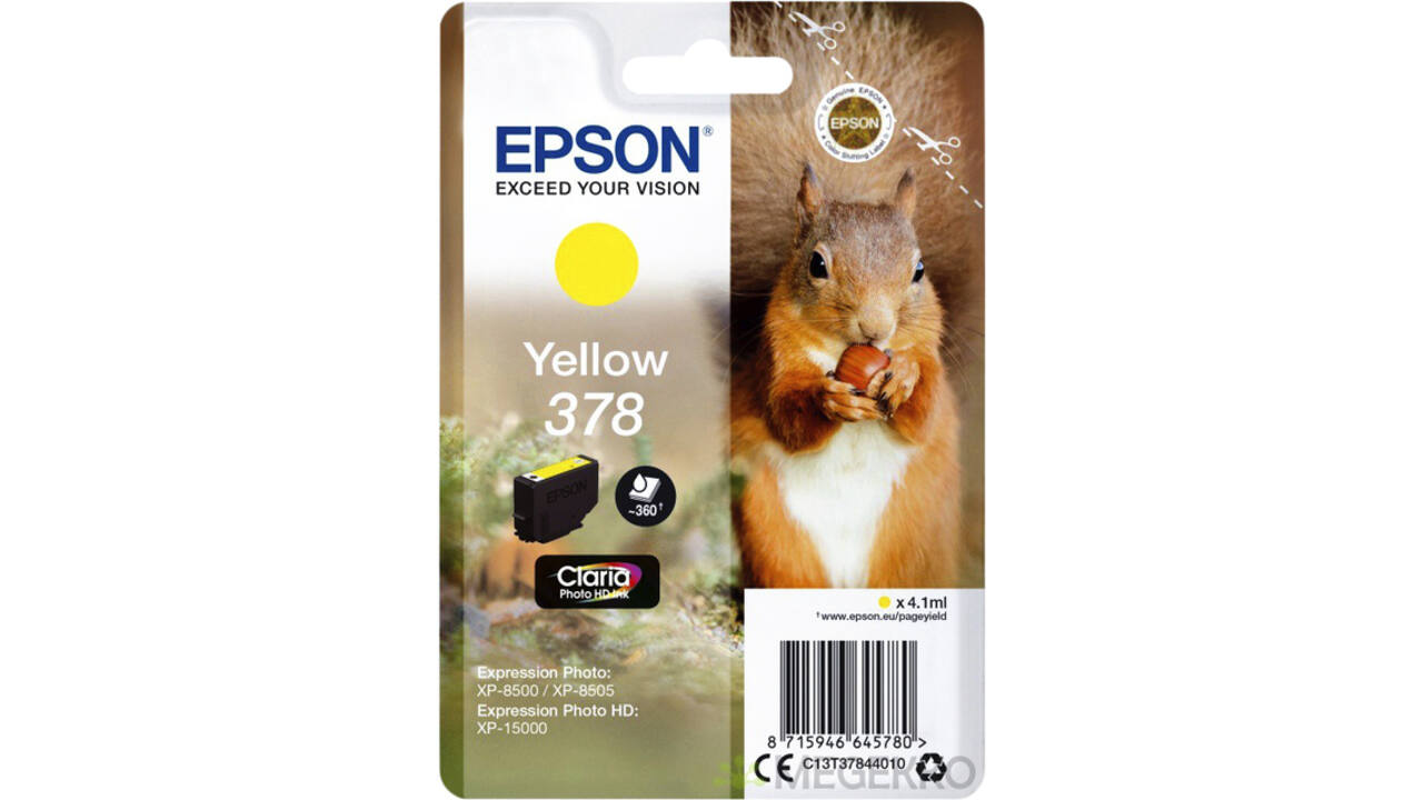 Inktcartridge Epson 378 T3784 geel
