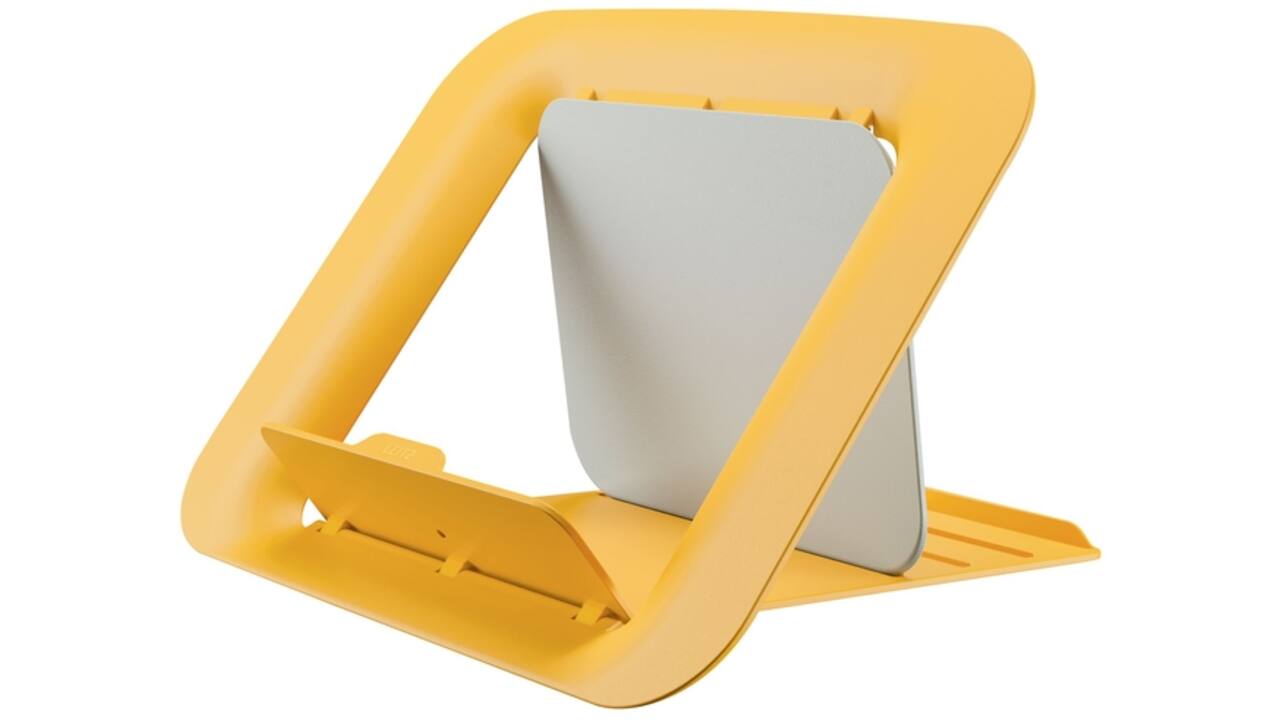 Laptopstandaard Leitz Ergo Cosy verstelbaar recyled geel