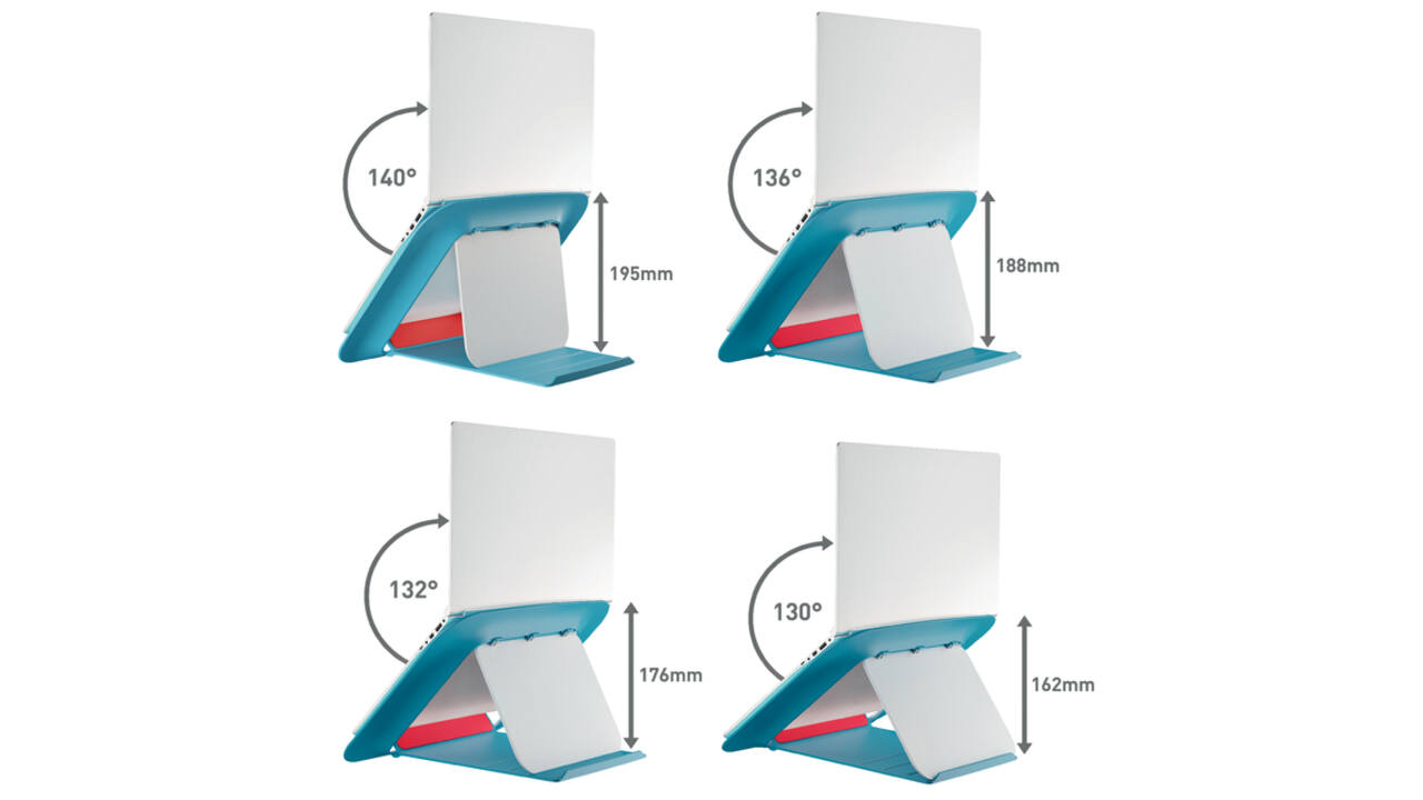 Laptopstandaard Leitz Ergo Cosy verstelbaar recyled blauw