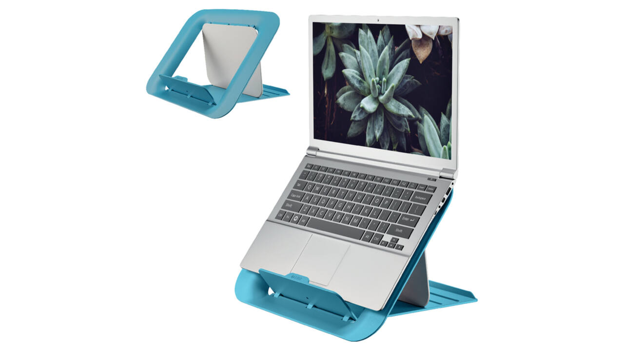 Laptopstandaard Leitz Ergo Cosy verstelbaar recyled blauw