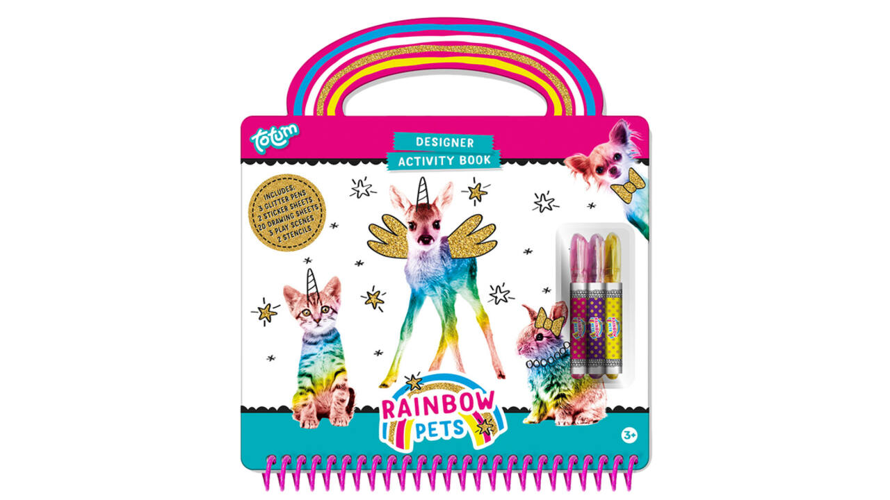 Activiteitenboek Totum Rainbow Pets designer
