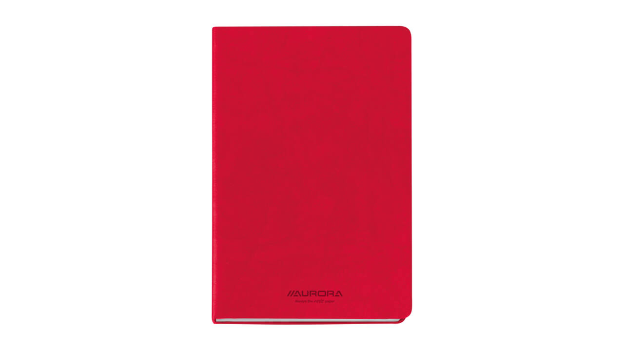 Notitieboek Aurora Capri A5 192blz lijn 80gr rood
