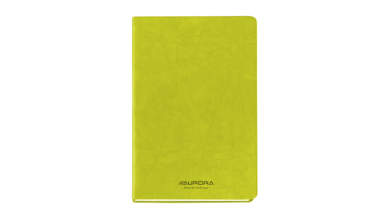 Notitieboek Aurora Capri A5 192blz lijn 80gr groen