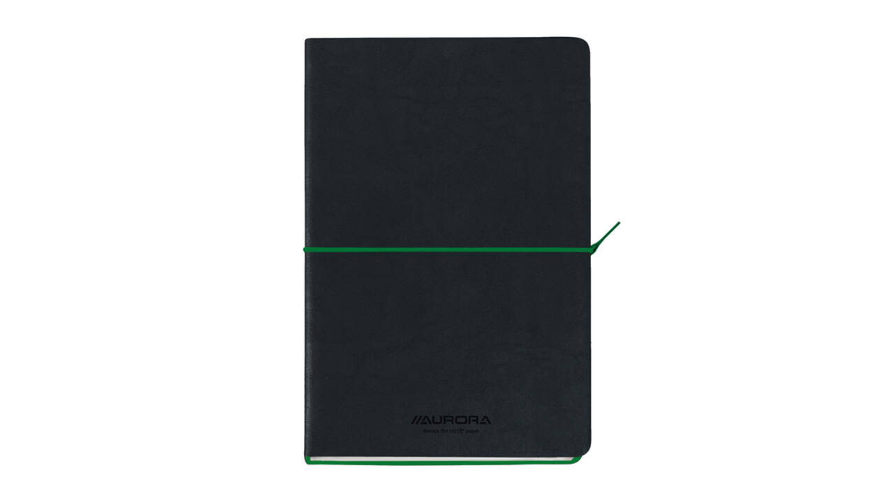 Notitieboek Aurora Tesoro A5 192blz lijn 80gr groen