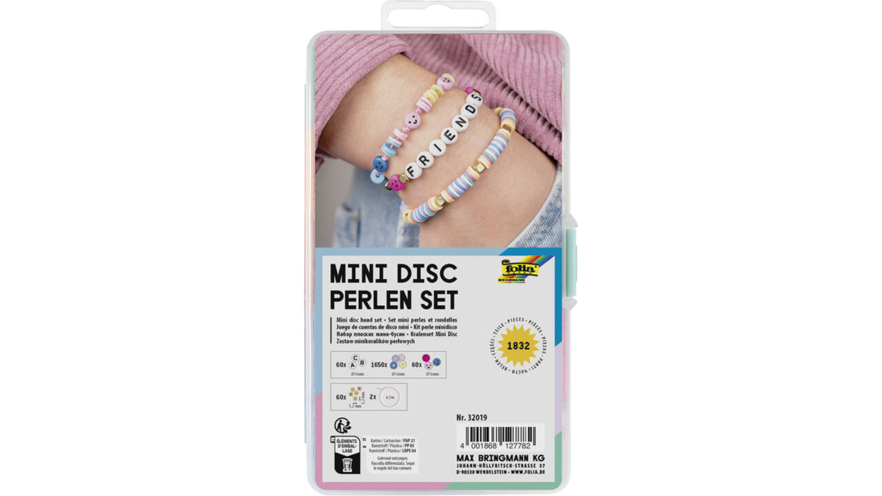 Kralenset Folia mini disc 1832-delig assorti