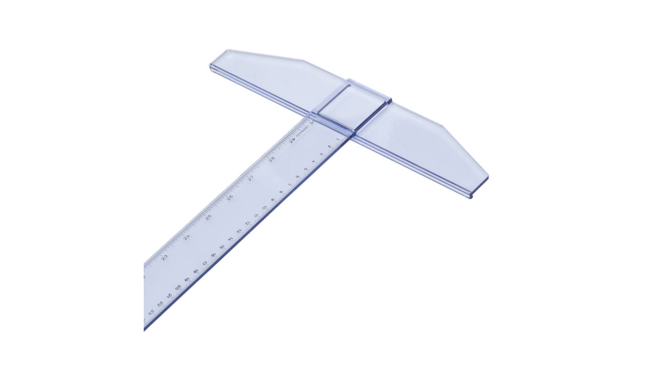 Tekenhaak Aristo GeoCollege 75cm transparant
