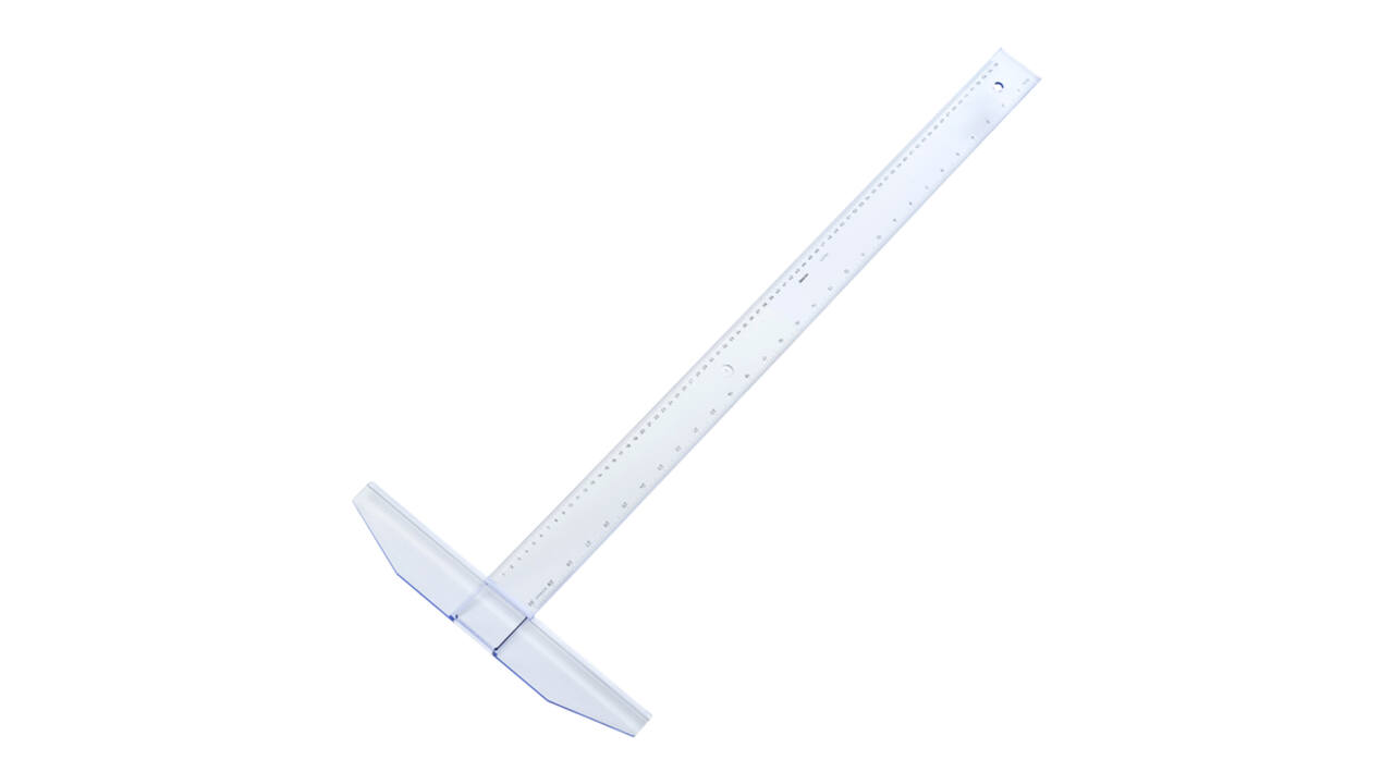 Tekenhaak Aristo GeoCollege 75cm transparant