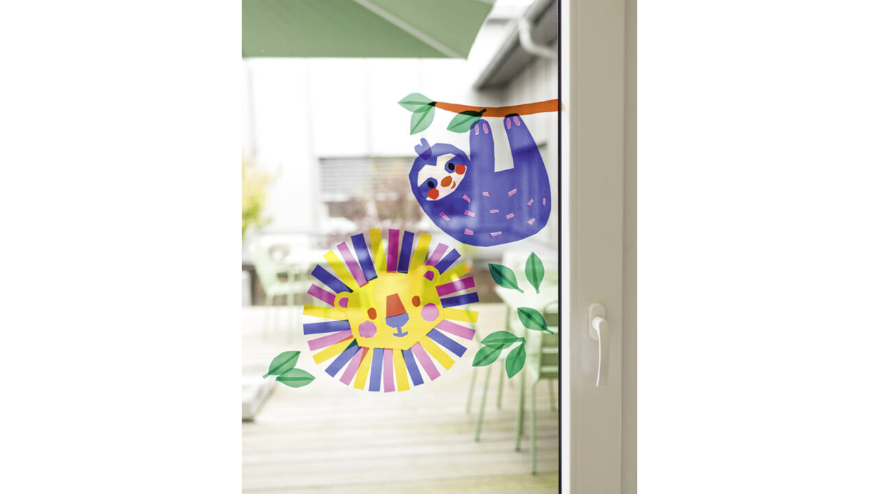 Raamfolie Folia 23x33cm 10 vel 10 kleuren
