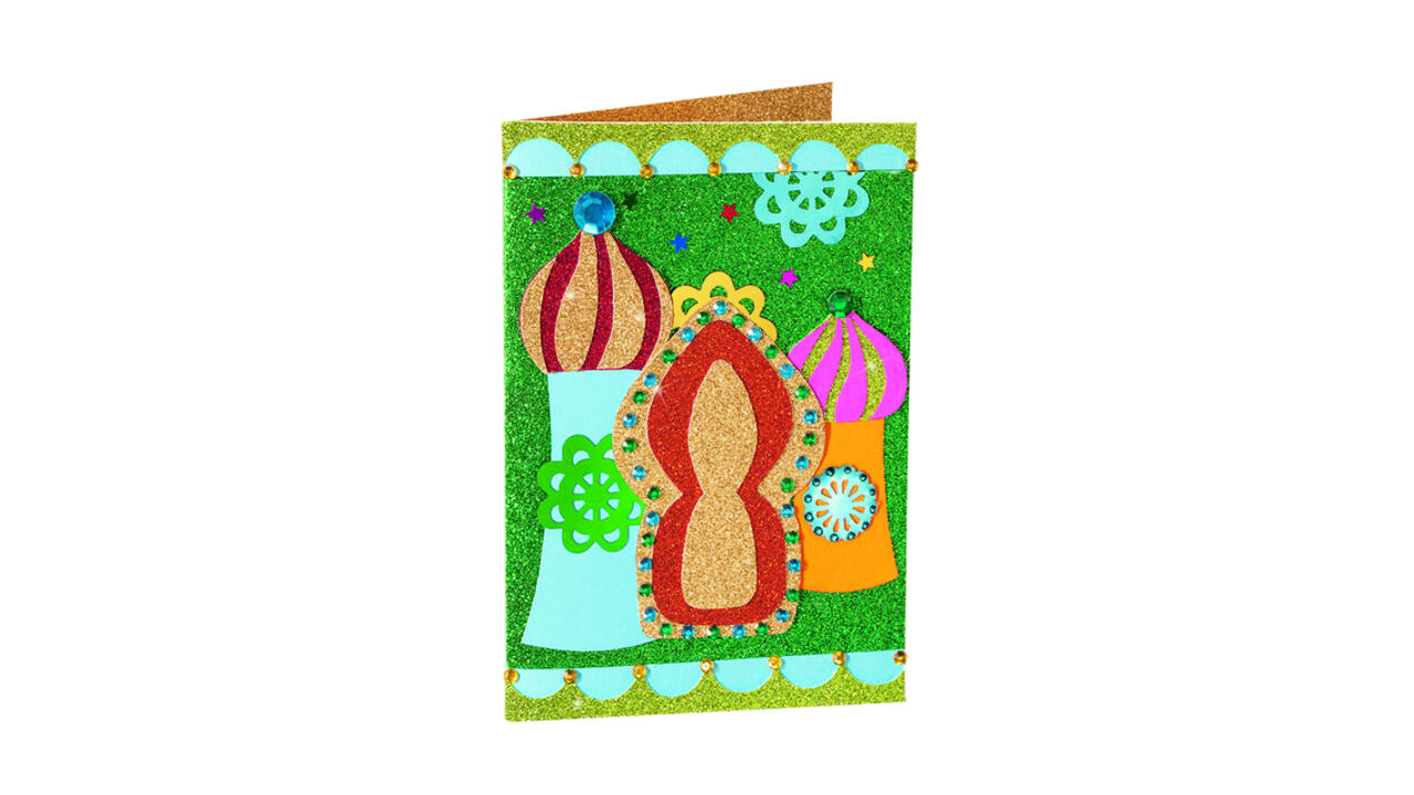 Glitterkarton Folia 50x70cm 300gr 5 vel classic assorti
