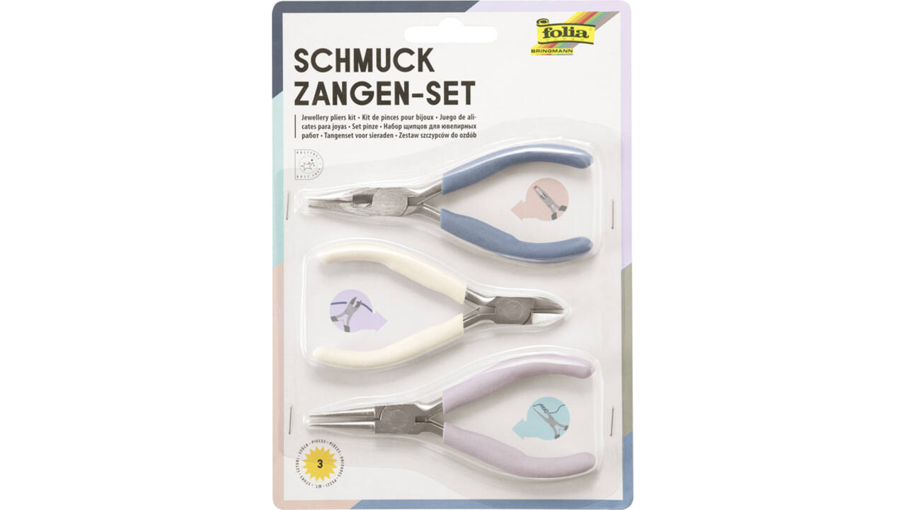 Sierraden tangen Folia set á 3 stuks