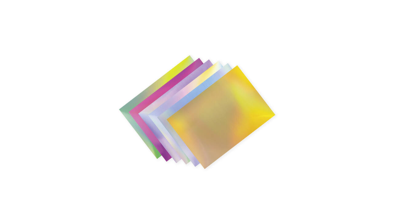 Regenboogpapier en karton Folia 24x34cm 120gr en 250gr 12 vel 6 tinten