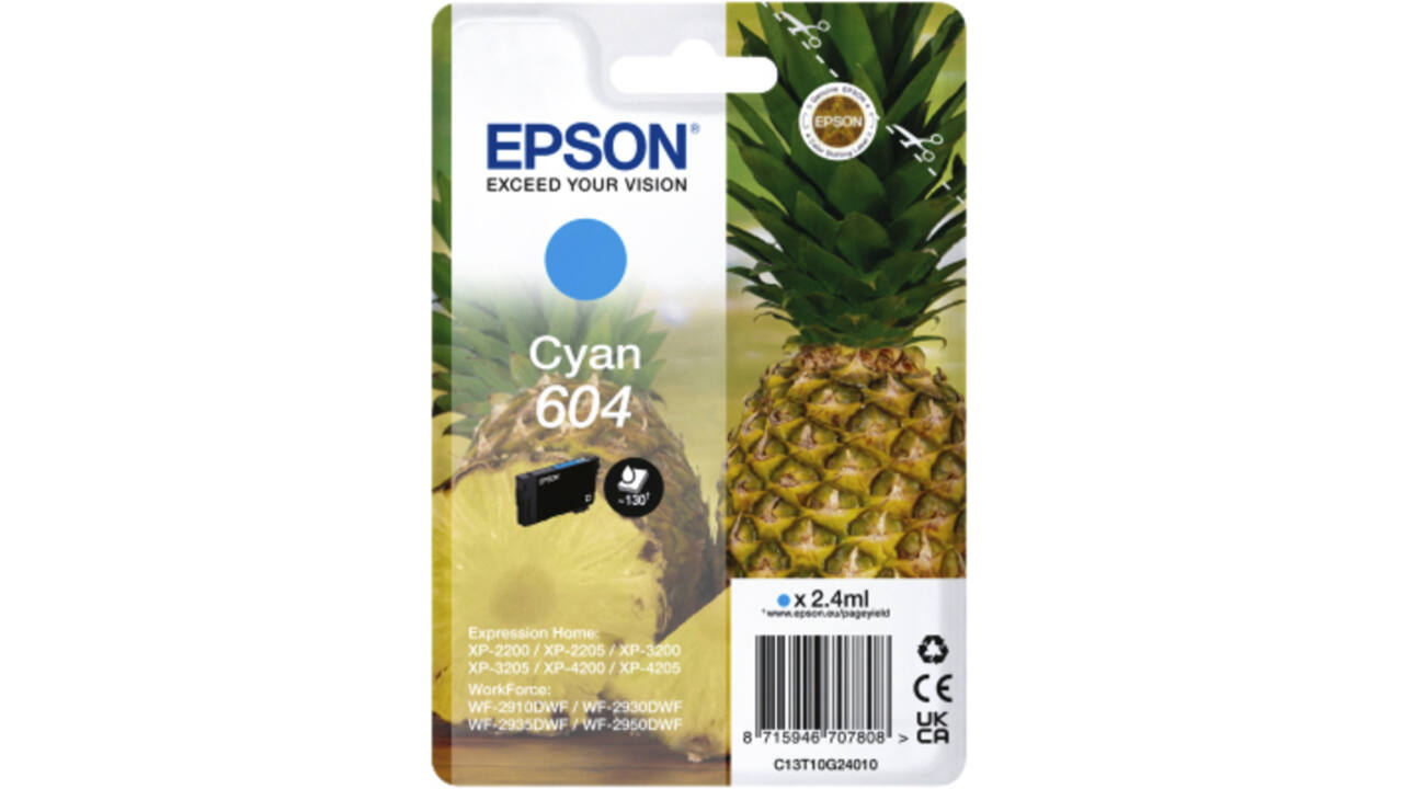Inktcartridge Epson 604 T10G24 blauw
