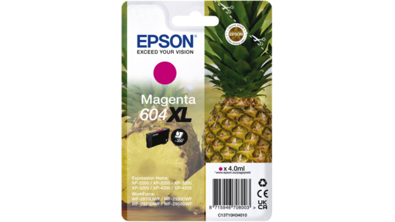 Inktcartridge Epson 604XL T10H34 rood
