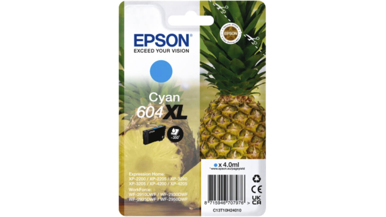 Inktcartridge Epson 604XL T10H24 blauw