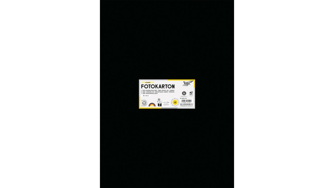 Fotokarton Folia 300gr 50x70cm 90 zwart