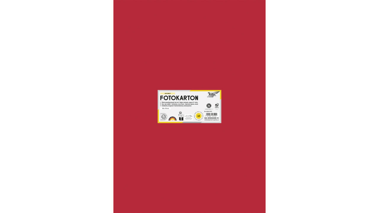 Fotokarton Folia 300gr 50x70cm 20 vuurrood