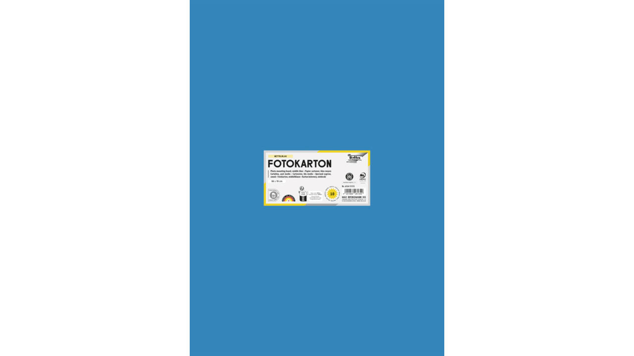Fotokarton Folia 300gr 50x70cm 34 middenblauw