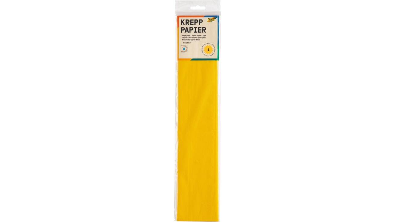Crêpepapier Folia 50x250cm 10vel 106 geel