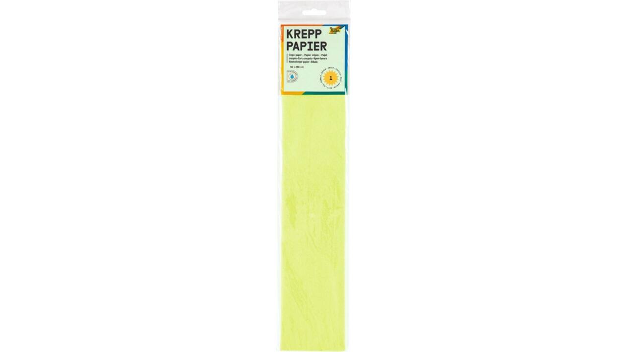 Crêpepapier Folia 50x250cm 10vel 145 lichtgroen