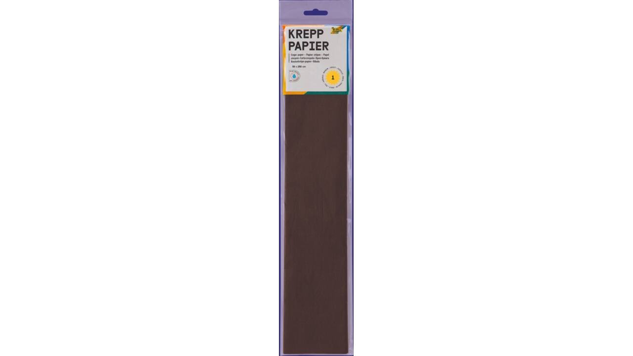 Crêpepapier Folia 50x250cm 10vel 115 chocoladebruin