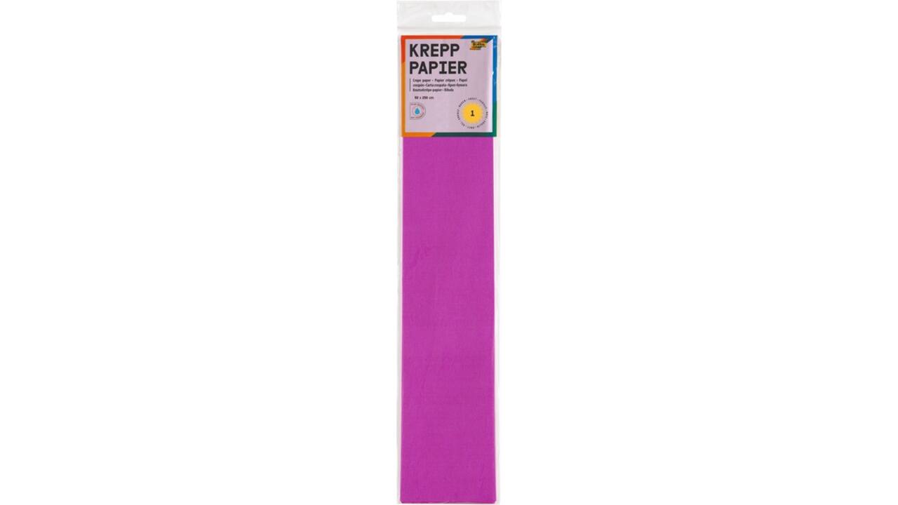Crêpepapier Folia 50x250cm 10vel 154 donkerroze