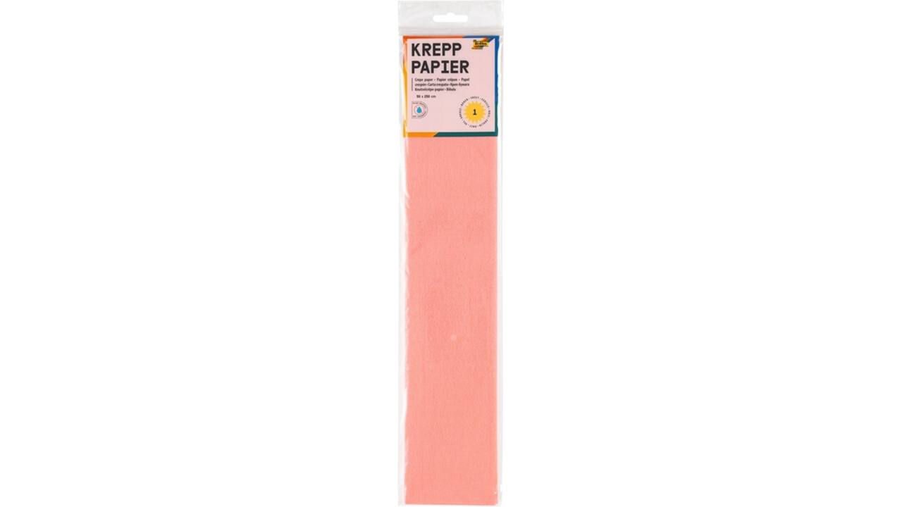 Crêpepapier Folia 50x250cm 10vel 176 roze