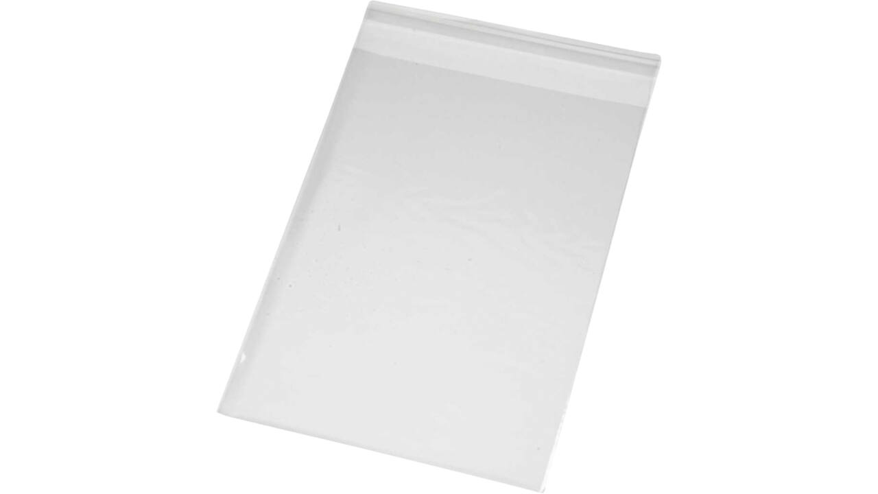 Cellofaanzak Creativ Company 17.3x12.3cm 25 micron met plakstrip 200st