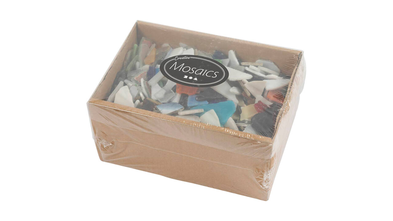 Mozaïek Creativ Company grootte 8-20mm dikte 2-3mm 2kg assorti