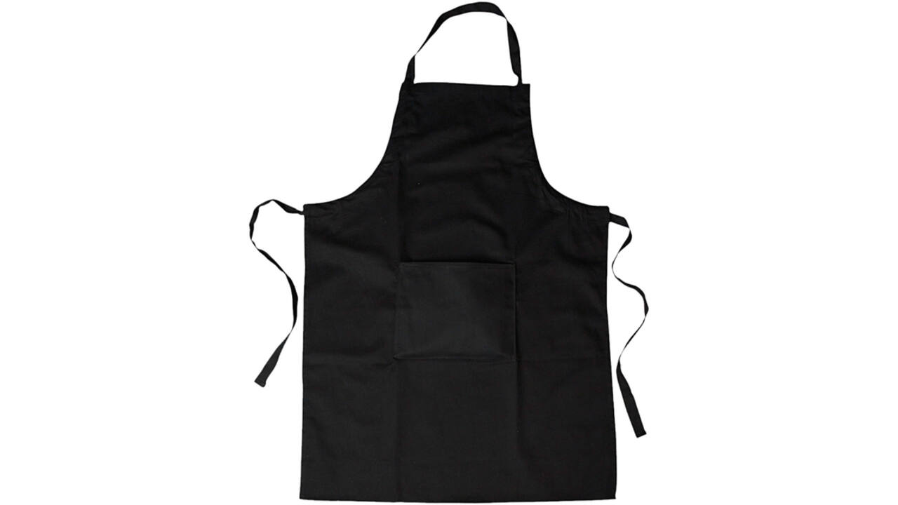 Verfschort Creativ Company lengte 89cm breedte 66cm katoen zwart