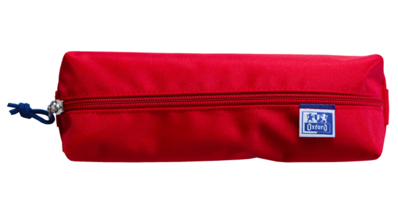 Pennenetui Oxford rechthoek rood