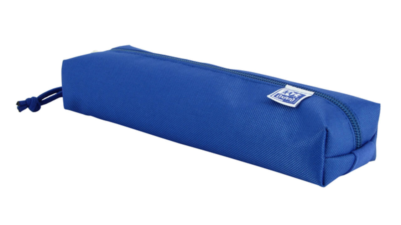 Pennenetui Oxford rechthoek blauw