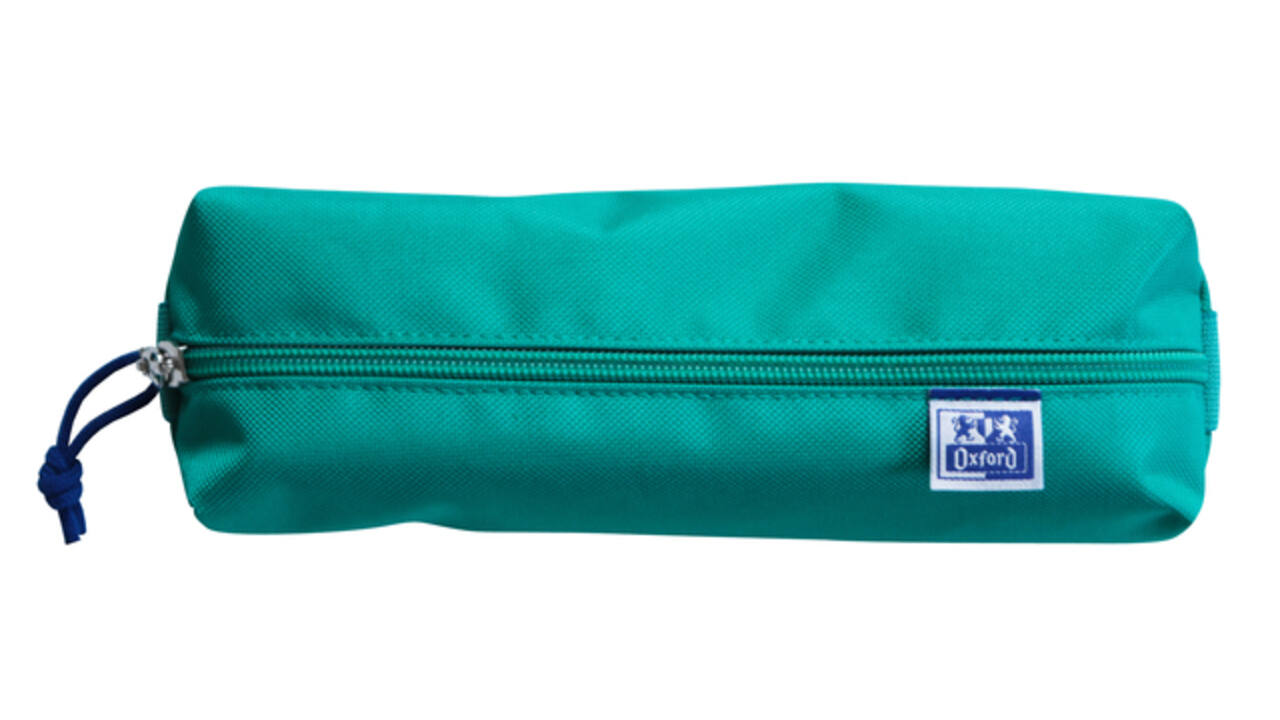 Pennenetui Oxford rechthoek turquoise