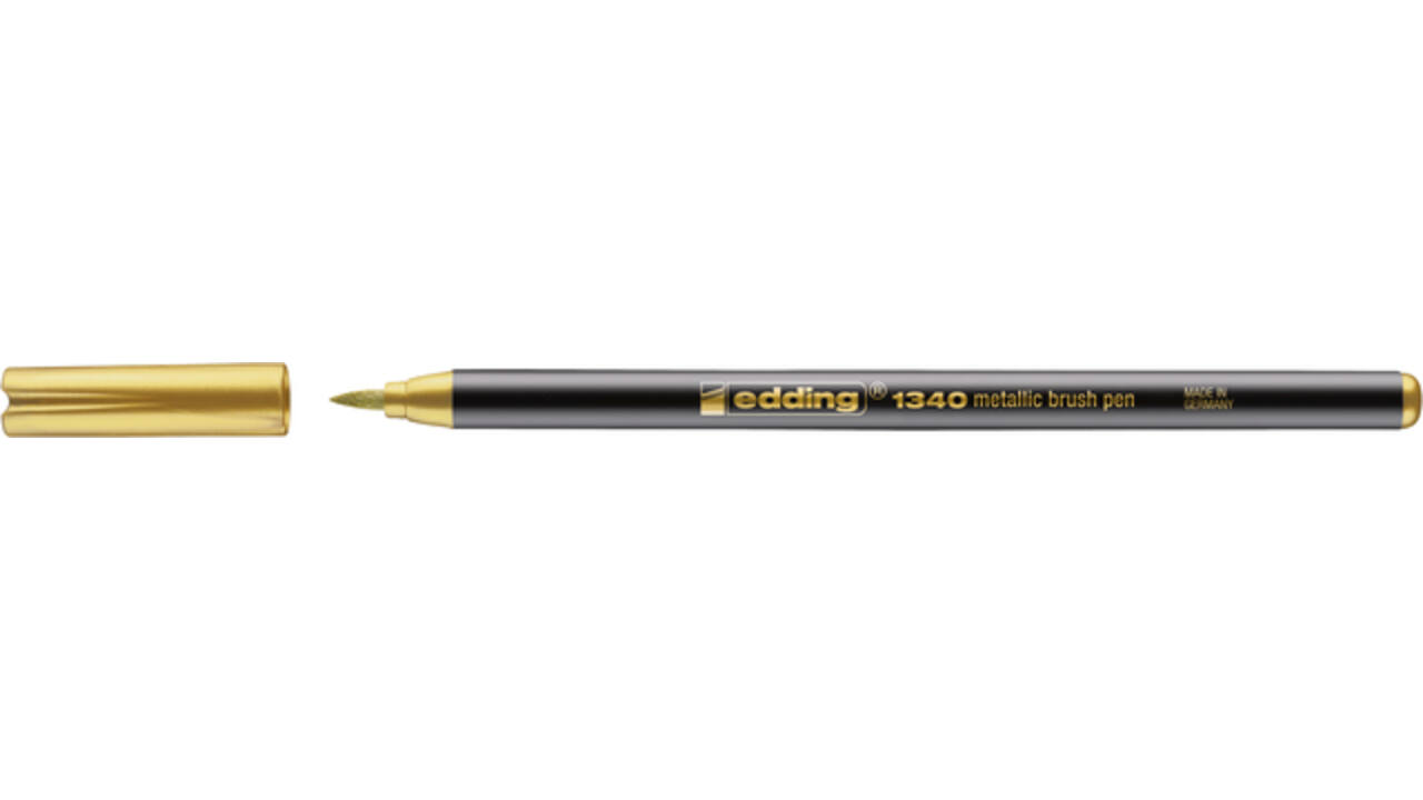 Brushpen edding 1340 metallic goud
