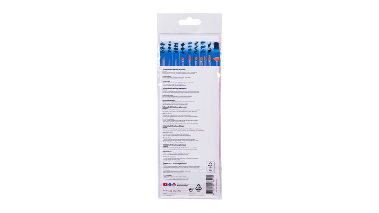 Penseel Talens Art Creation filament 12 stuks S