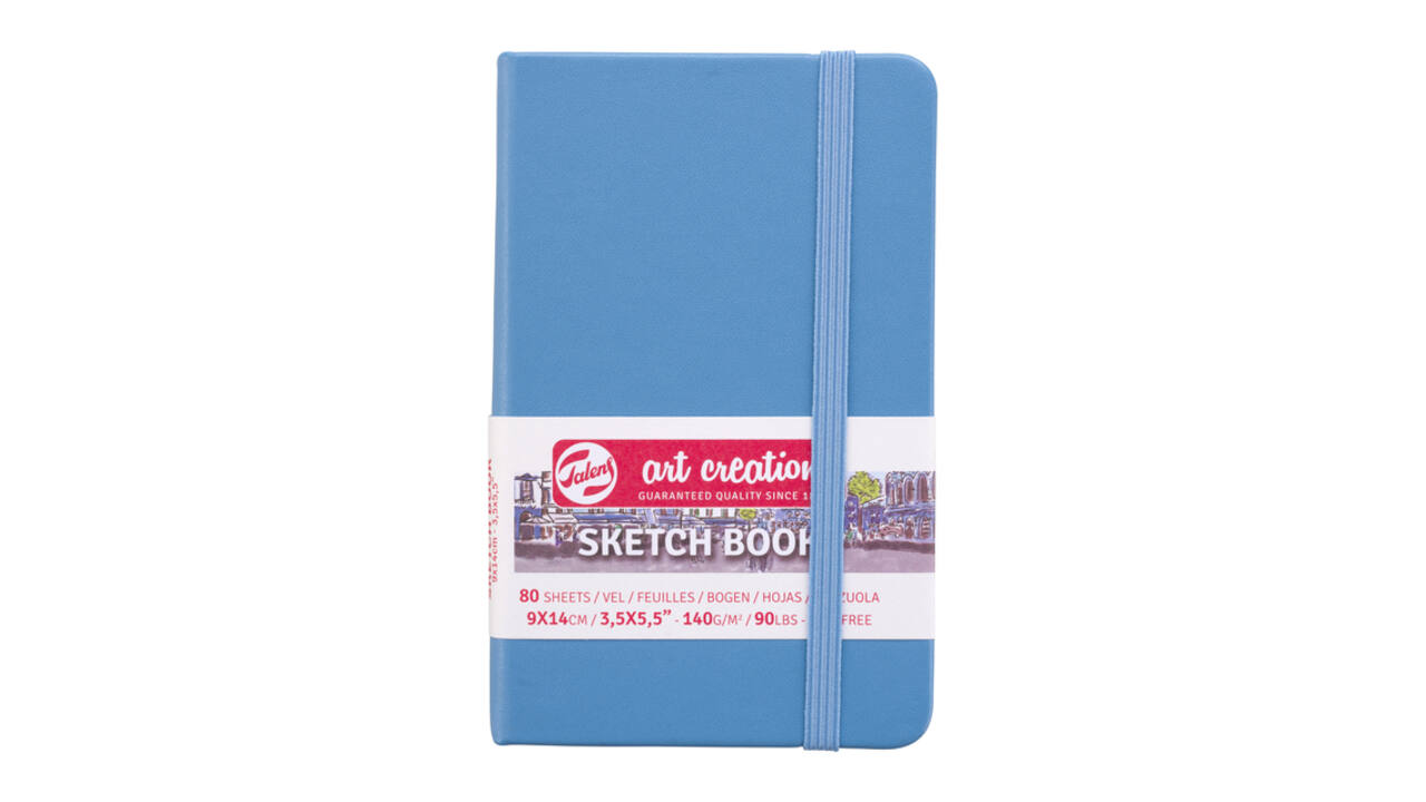 Schetsboek Talens Art Creation 80  vel 140gr 90x140mm lichtblauw