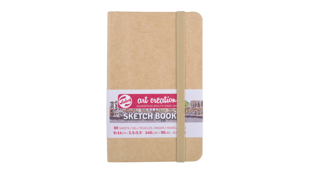 Schetsboek Talens Art Creation 80 witte vellen 140gr 90x140mm kraft