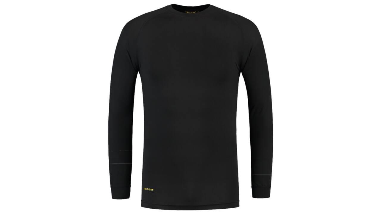 Thermoshirt Tricorp Workwear maat M unisex zwart
