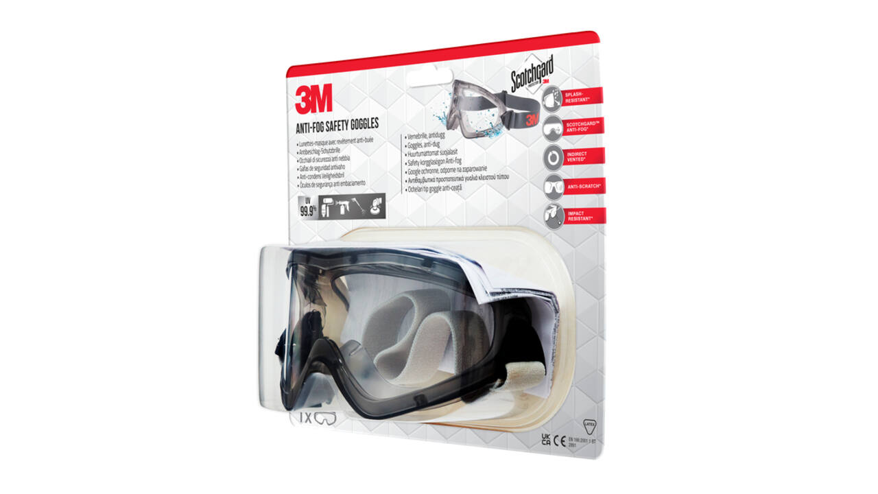 Ruimzichtbril 3M anti-fog Safety krasbestendig