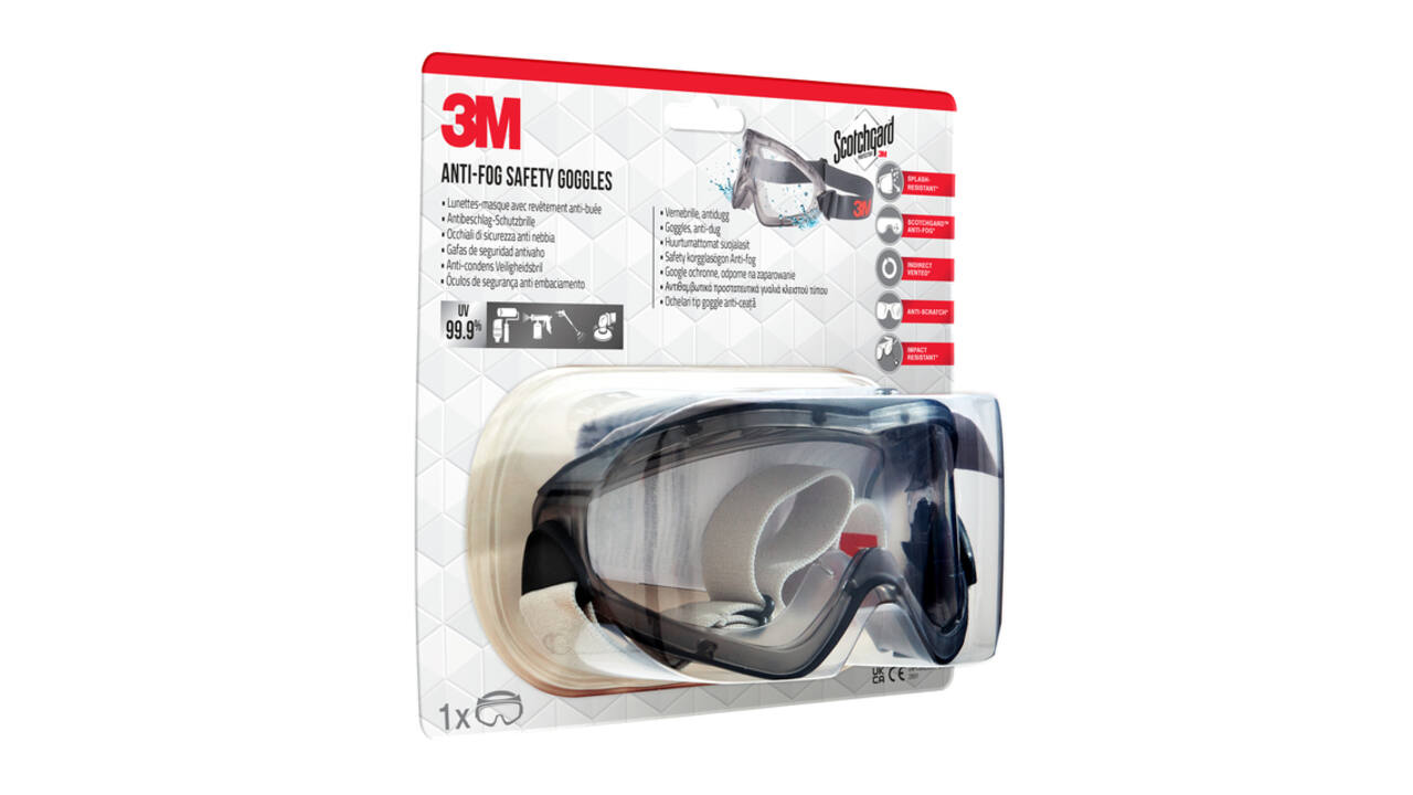 Ruimzichtbril 3M anti-fog Safety krasbestendig