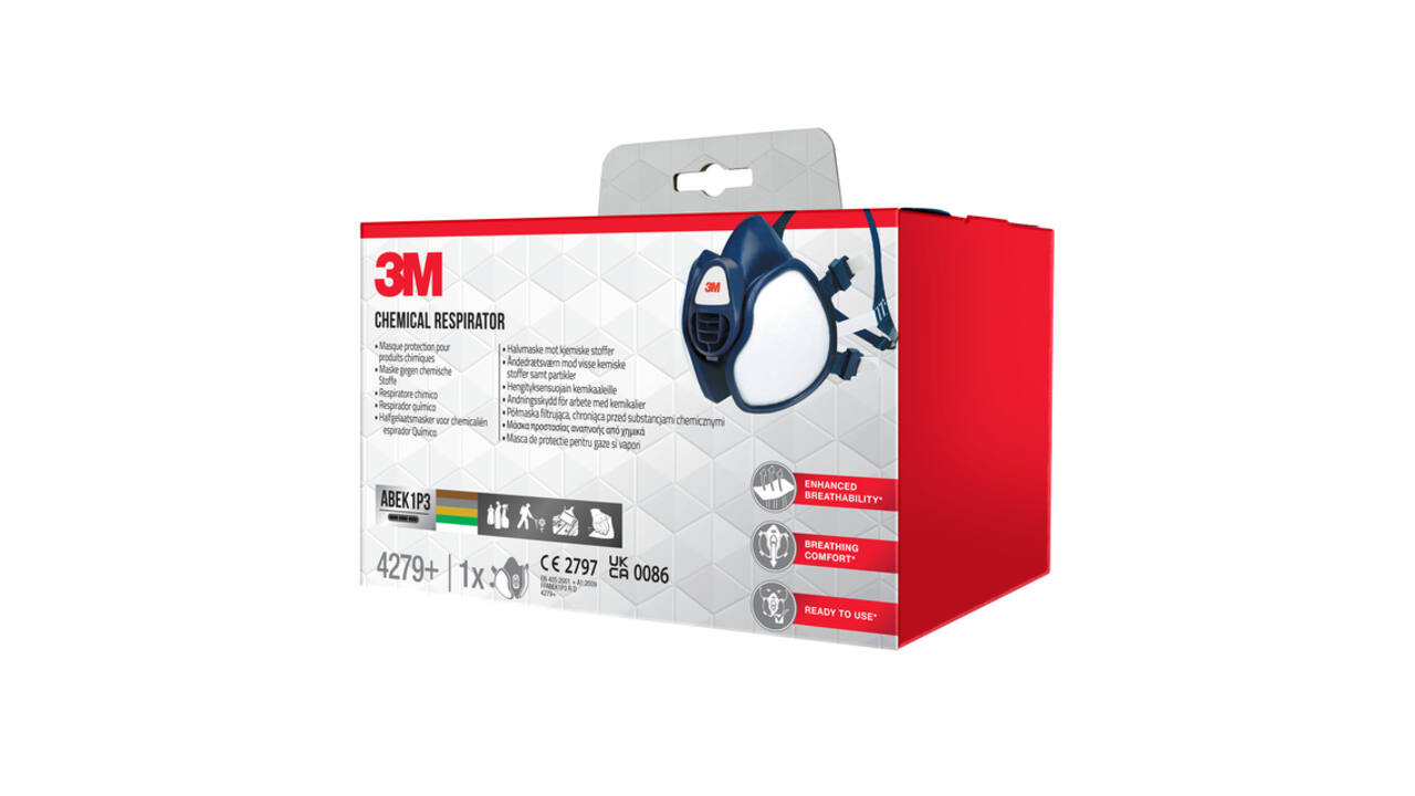 Masker 3M chemische stoffen FFABEK1 P3 D filters