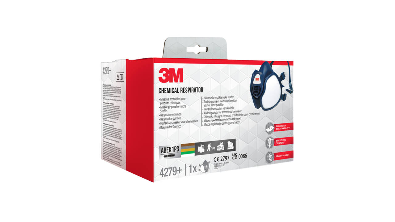 Masker 3M chemische stoffen FFABEK1 P3 D filters