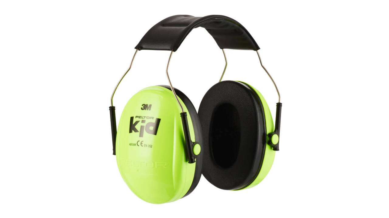 Oorkap 3M Peltor voor kinderen  H510AK (87-98 dB) neongroen