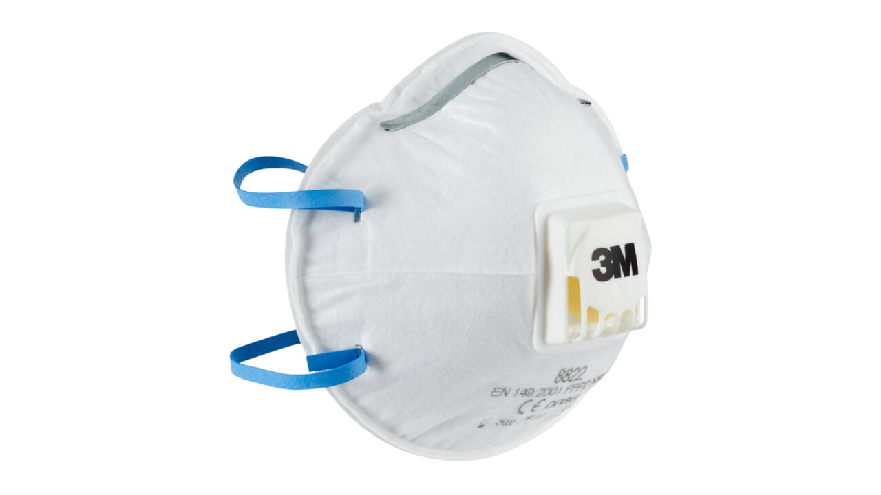 Stofmasker 3M voor schuren 8822 FFP2 met ventiel 5 stuks