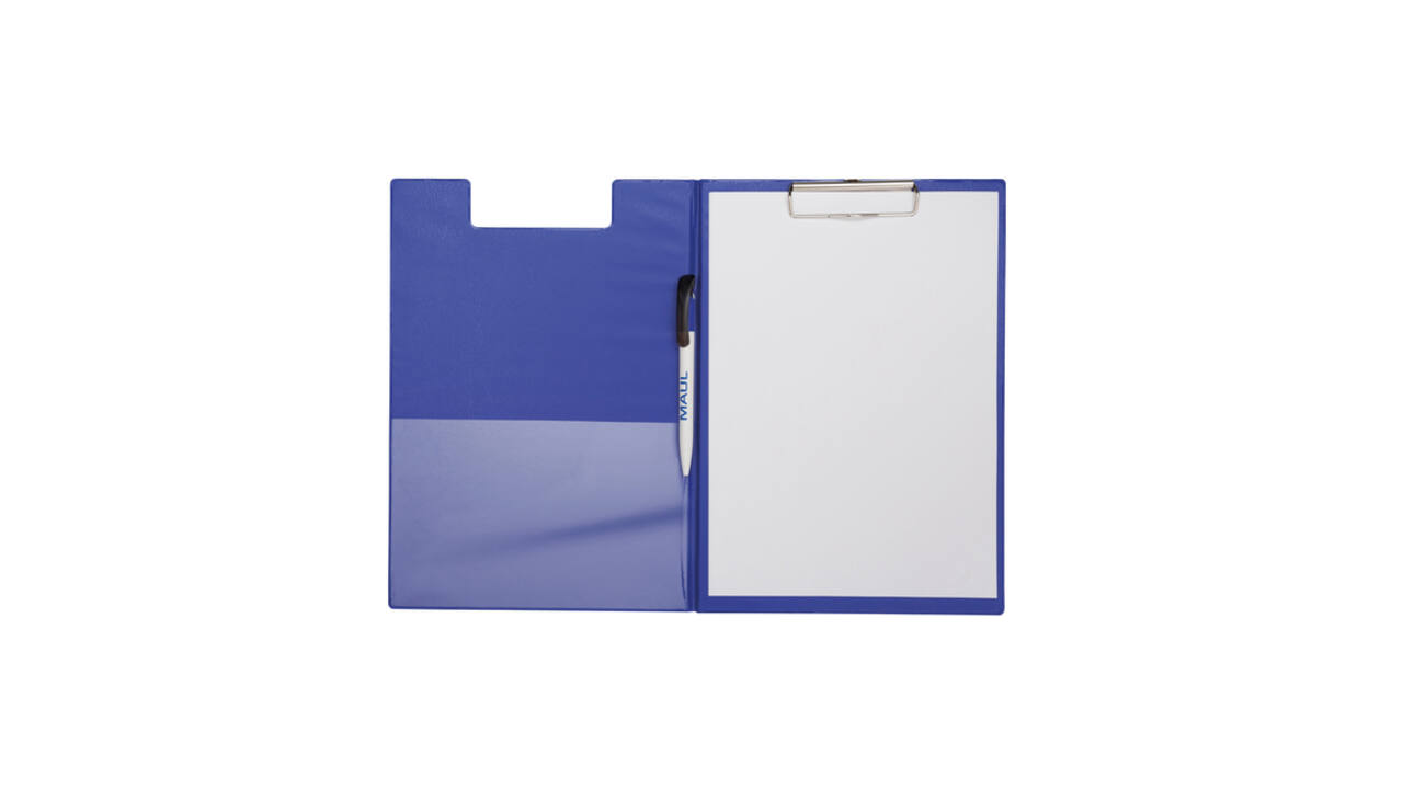 Klembordmap MAULpoly A4 staand PP-folie blauw