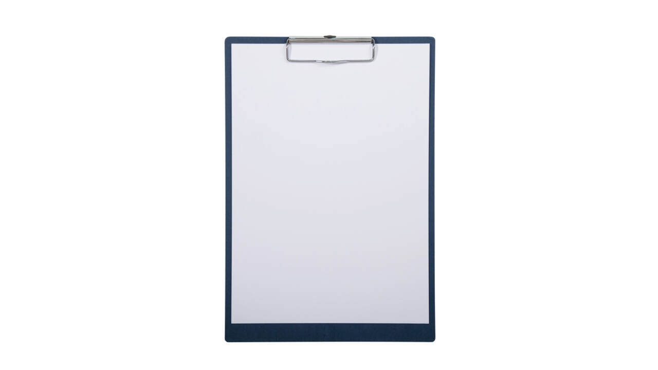 Klembord MAULbalance A4 staand versterkt 3mm karton blauw