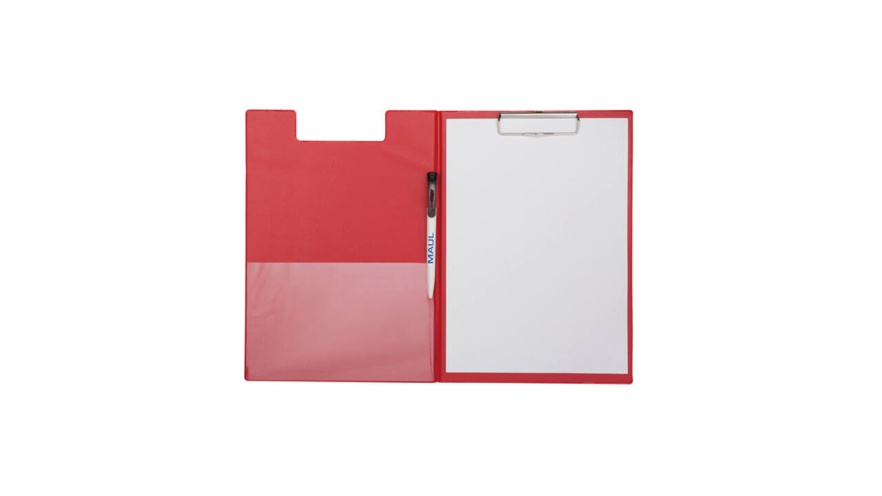 Klembordmap MAULpoly A4 staand PP-folie rood