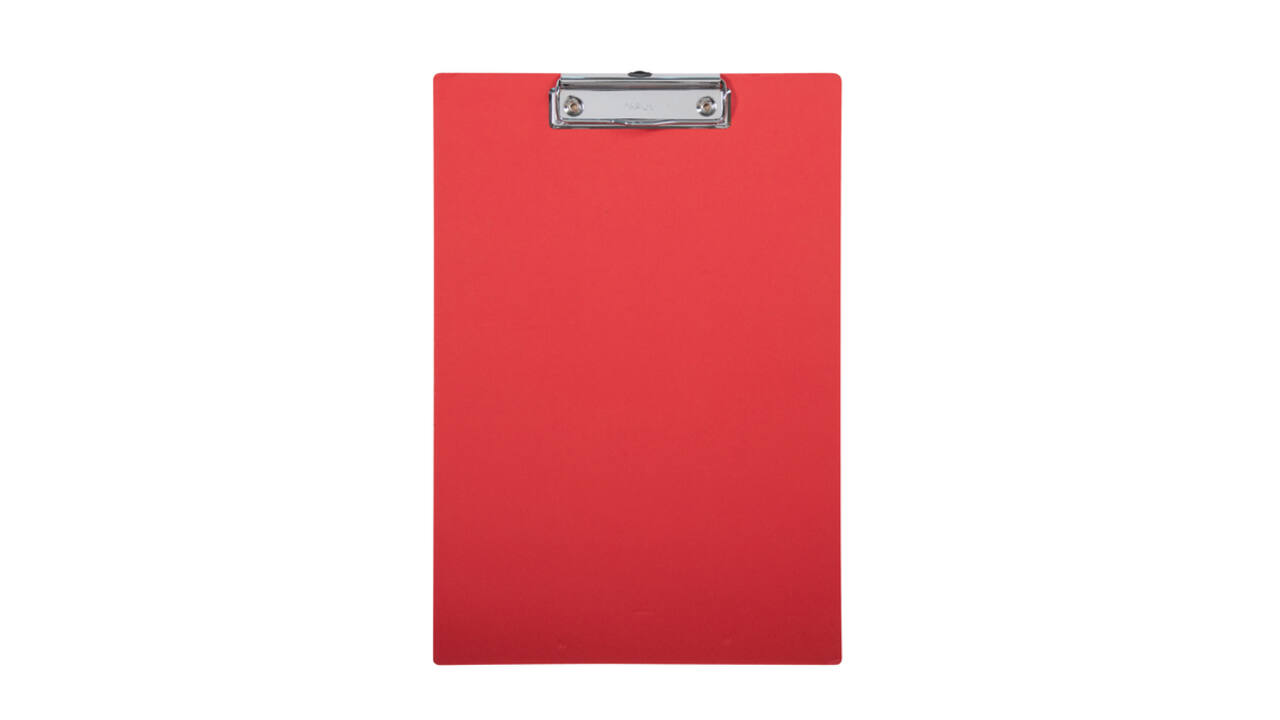 Klembord MAULbalance A4 staand versterkt 3mm karton rood